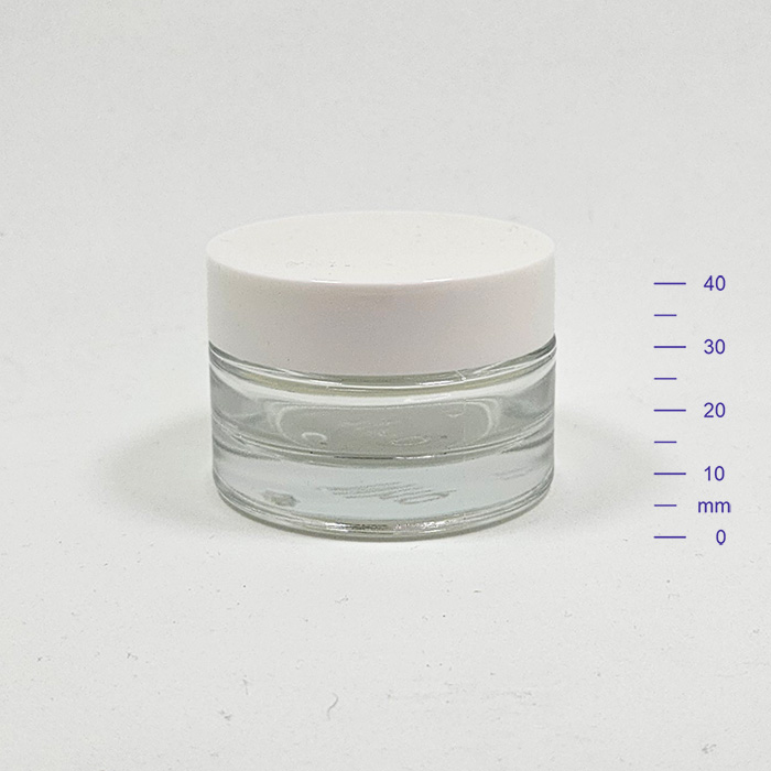 Pote GLASS JAR 30 cc cristal C/T BL C/GUAR (120)