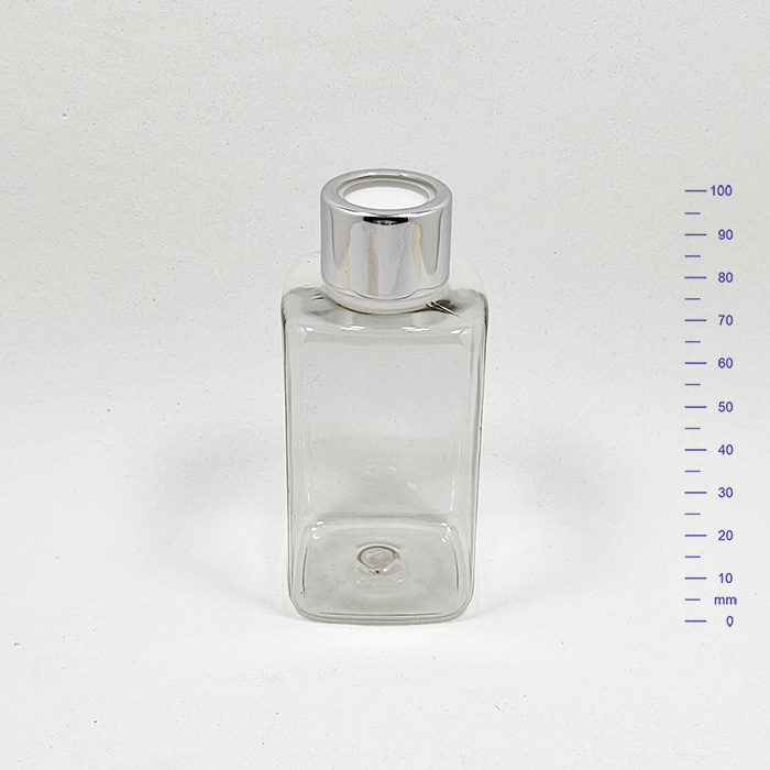 FLORENCIA 125 cc CRISTAL C/t PERFORADA Ø24 PLATA BRILLO (400)