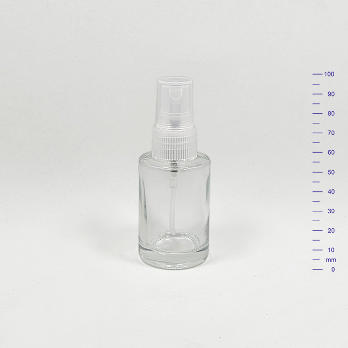 BOTELLA ROUND GLASS 30 cc CRISTAL c/VV Ø20 NATURAL (240)