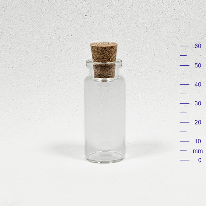 VIAL 15 cc CRISTAL C/CORCHO (195)