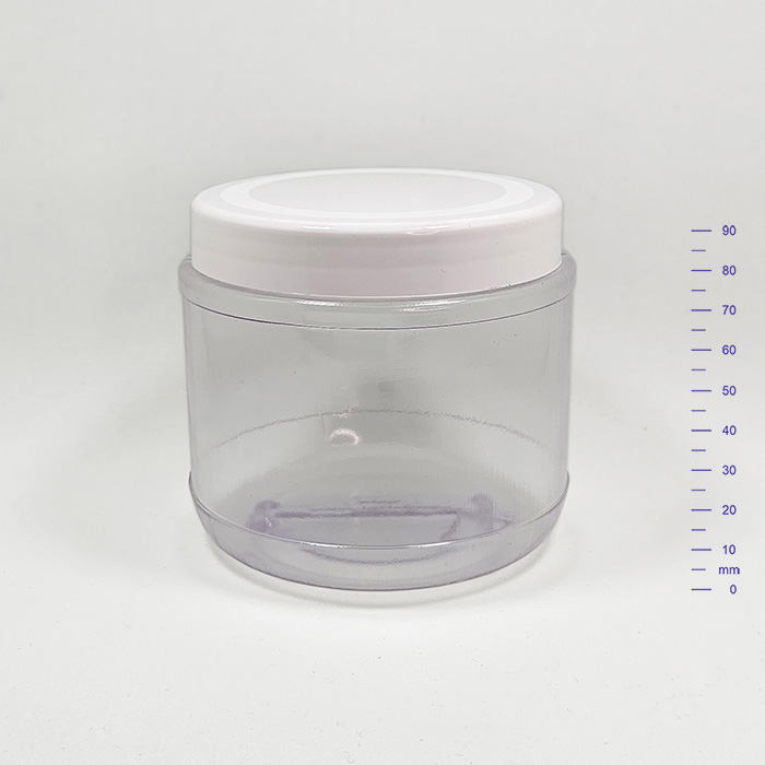 POTE PVC 500 cc CRISTAL C/t BLANCA (168)