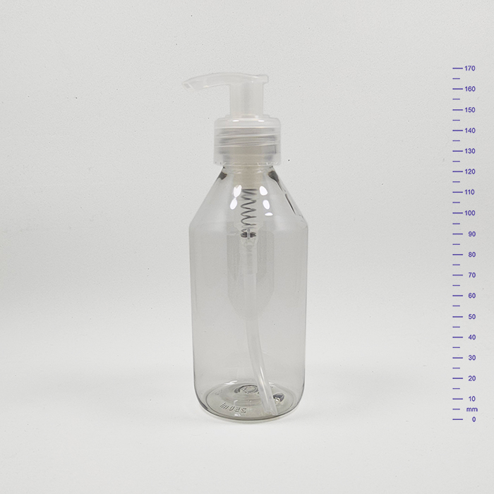 BOTELLA PET 250 cc CRISTAL c/VD Ø28 NATURAL (257)