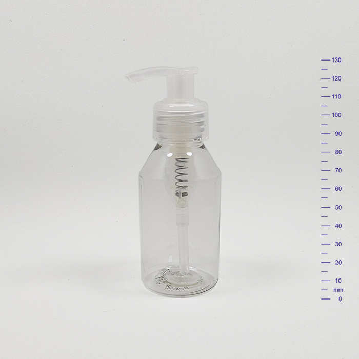 BOTELLA PET 125 cc CRISTAL c/VD Ø28 NATURAL (370)