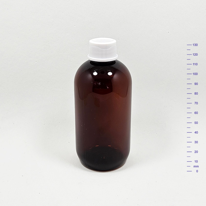 OMEGA 250 cc AMBAR C/t PERFORADA Ø24 BLANCA (261)