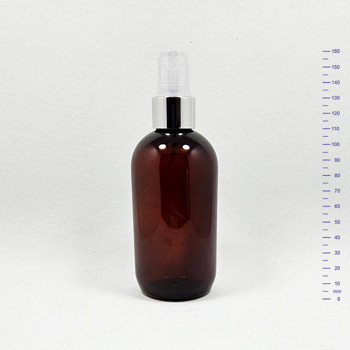 OMEGA 250 cc AMBAR c/VV PLATA BRILLO Ø24 (261)