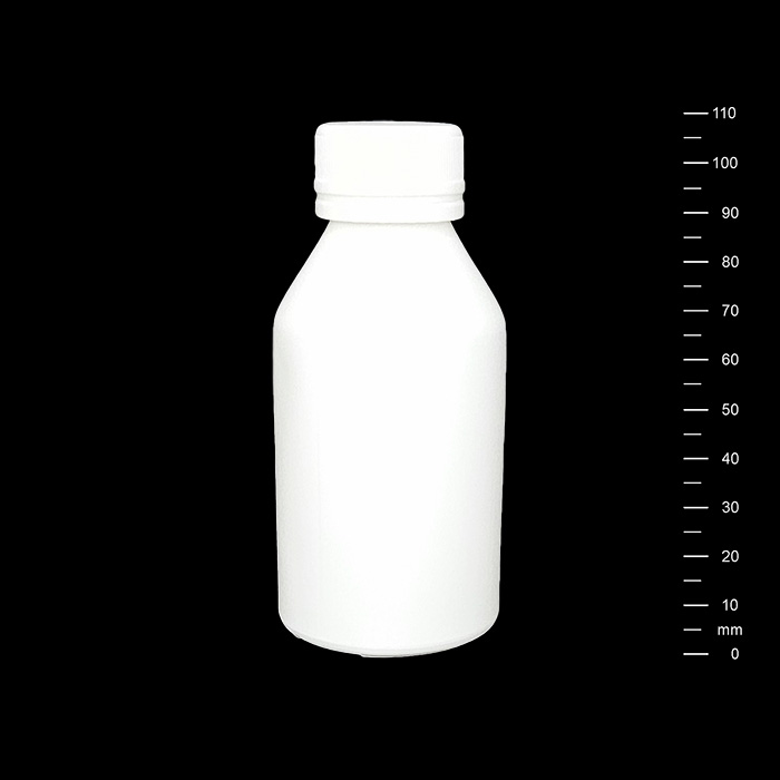 BOTELLA PEAD 125 cc BLANCO C/t BLANCA INV. (200)