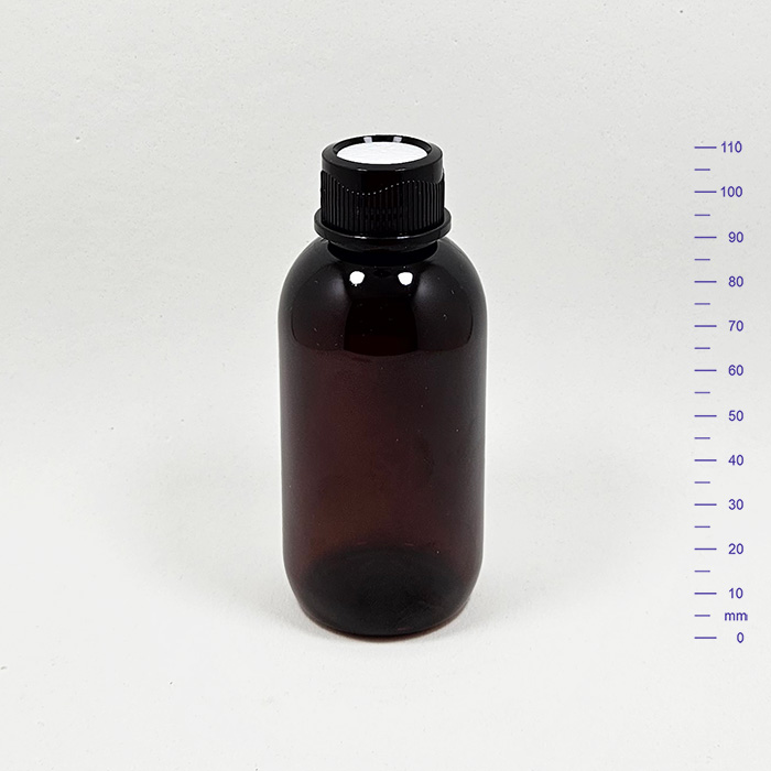 274505cbf9331e7e71dbdaadbdac3887.jpg OMEGA 125 cc AMBAR C/t PERFORADA Ø24 NEGRA  (380) - Imagen 1