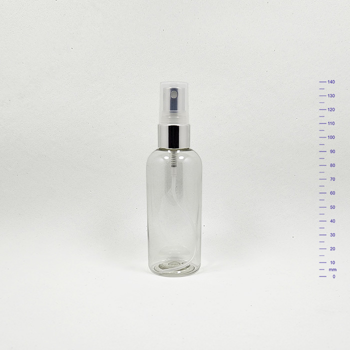 SEVILLA 100 cc CRISTAL c/VV Ø20 PLATA BRILLO (460)