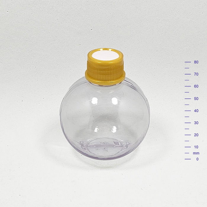 ESFERA 150 cc CRISTAL C/t PERFORADA Ø 24 DORADA (350)