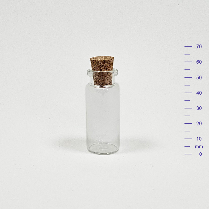 VIAL 12 cc CRISTAL C/CORCHO (195)